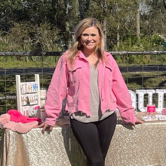 VICI Pink corduroy jacket - Picture 3 of 5